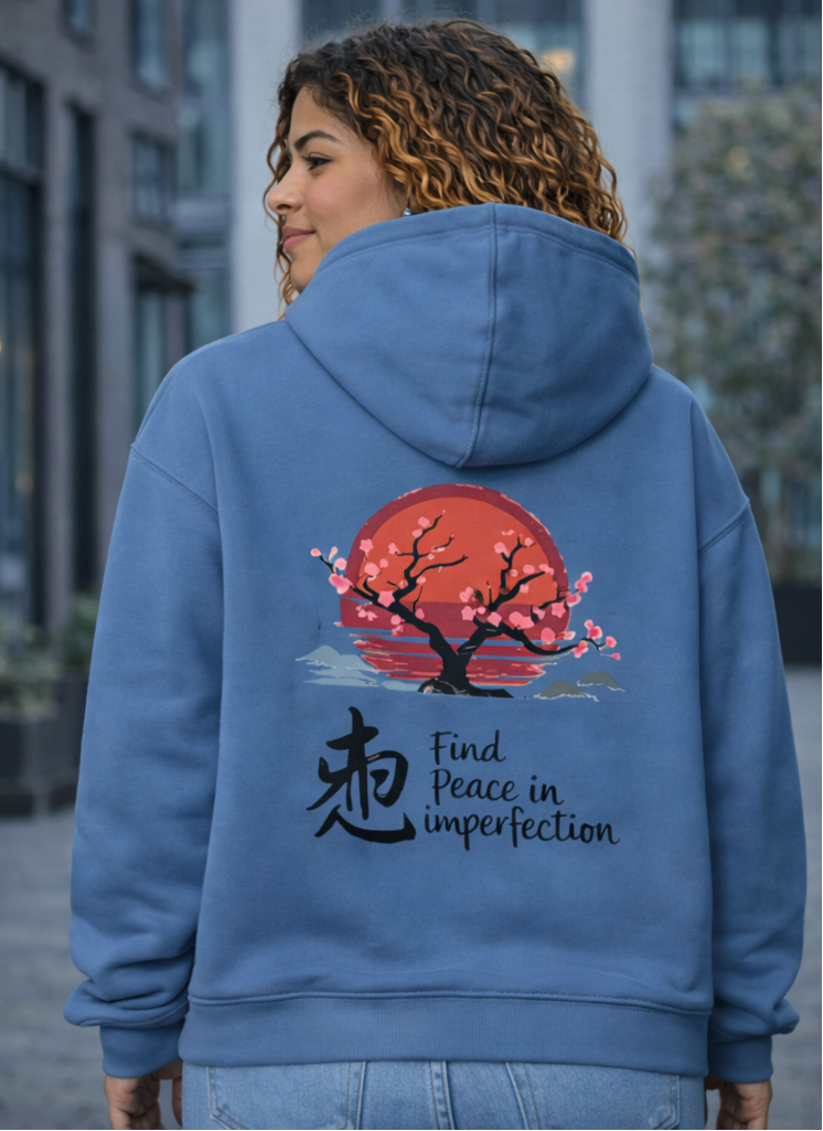 Hoodie unisexe à capuche – broderie discrète et message au dos, confort premium