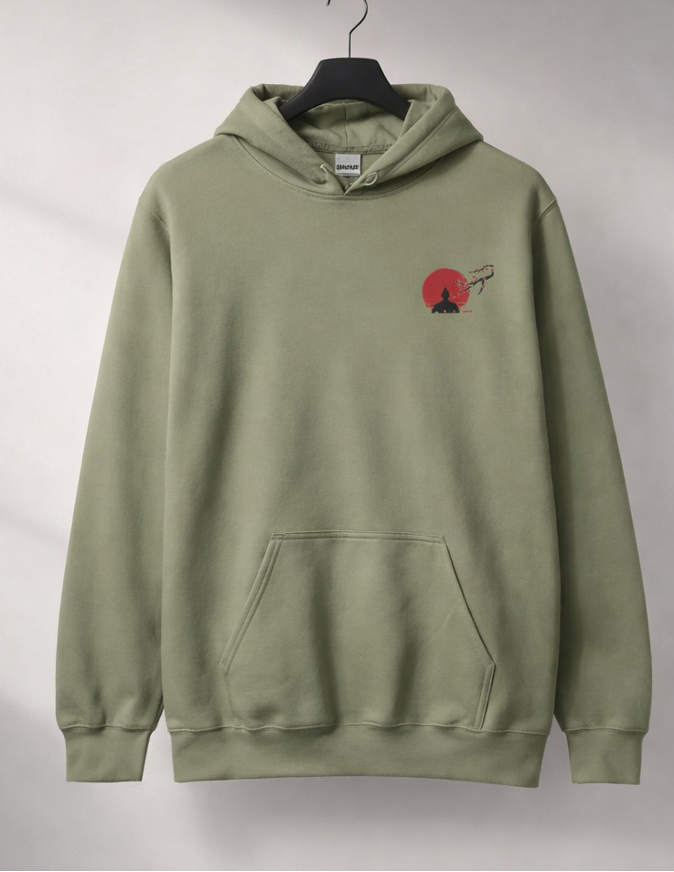 Hoodie unisexe à capuche – broderie discrète et message au dos, confort premium