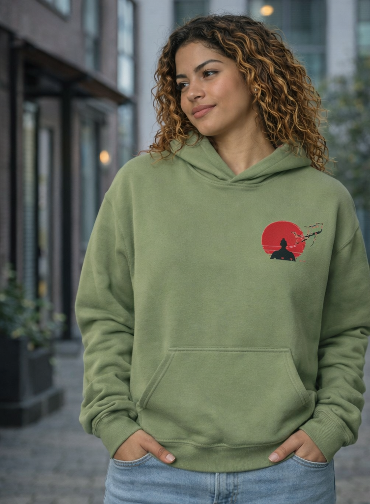 Hoodie unisexe à capuche – broderie discrète et message au dos, confort premium