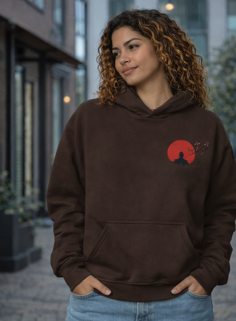 Hoodie unisexe à capuche – broderie discrète et message au dos, confort premium