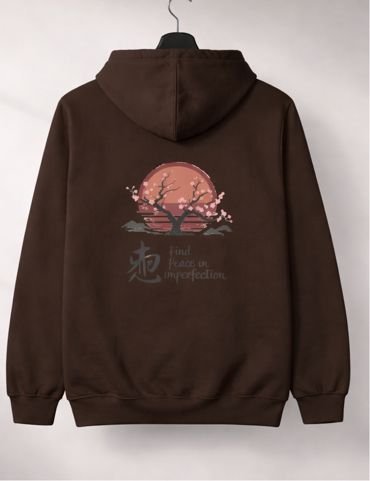 Hoodie unisexe à capuche – broderie discrète et message au dos, confort premium